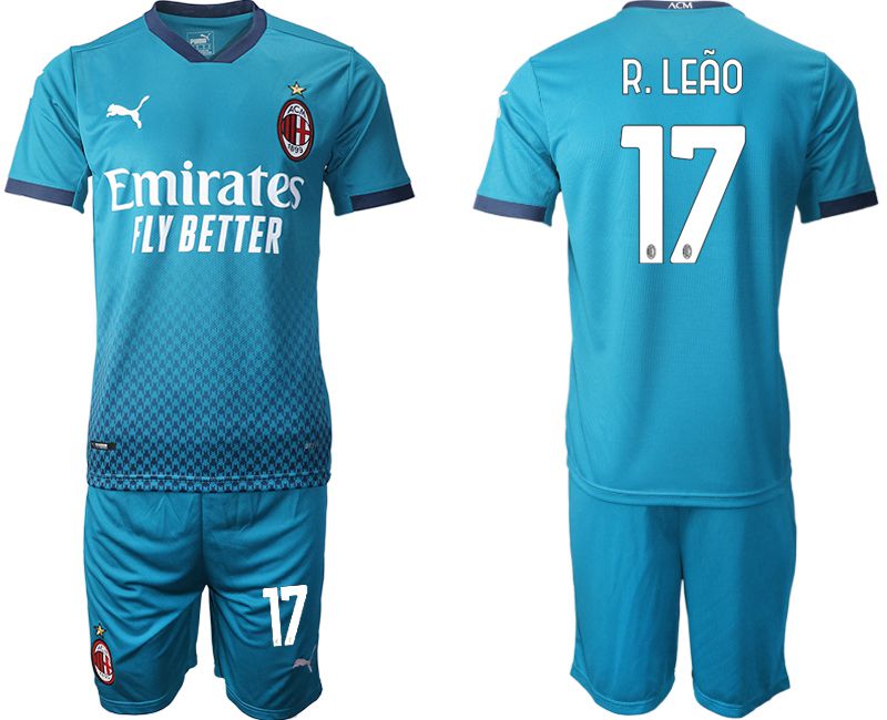 Men 2020-2021 club AC milan away #17 blue Soccer Jerseys->ac milan jersey->Soccer Club Jersey